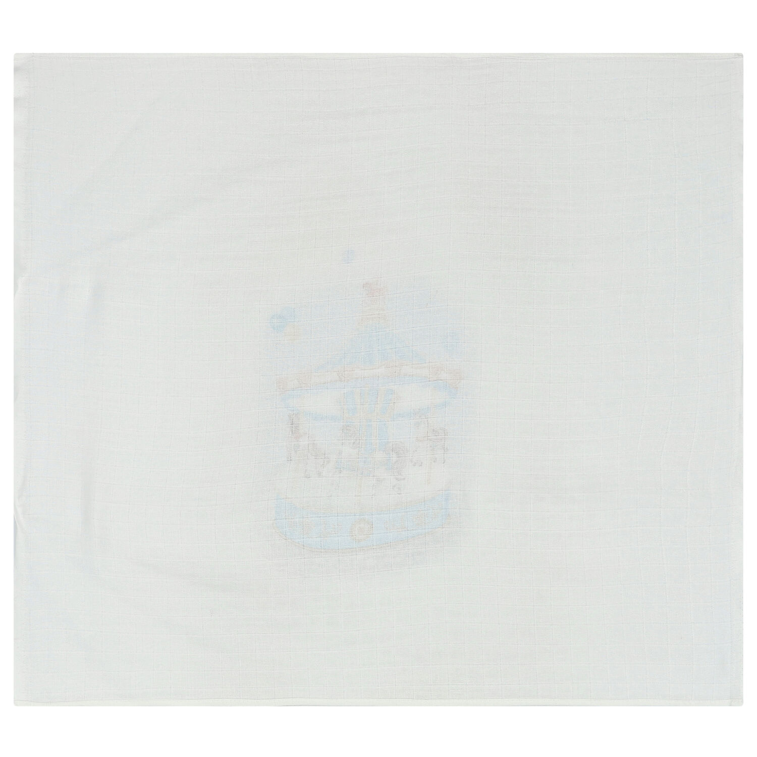 Baby Boys White & Blue Muslin Swaddles (3-Pack), 2, hi-res